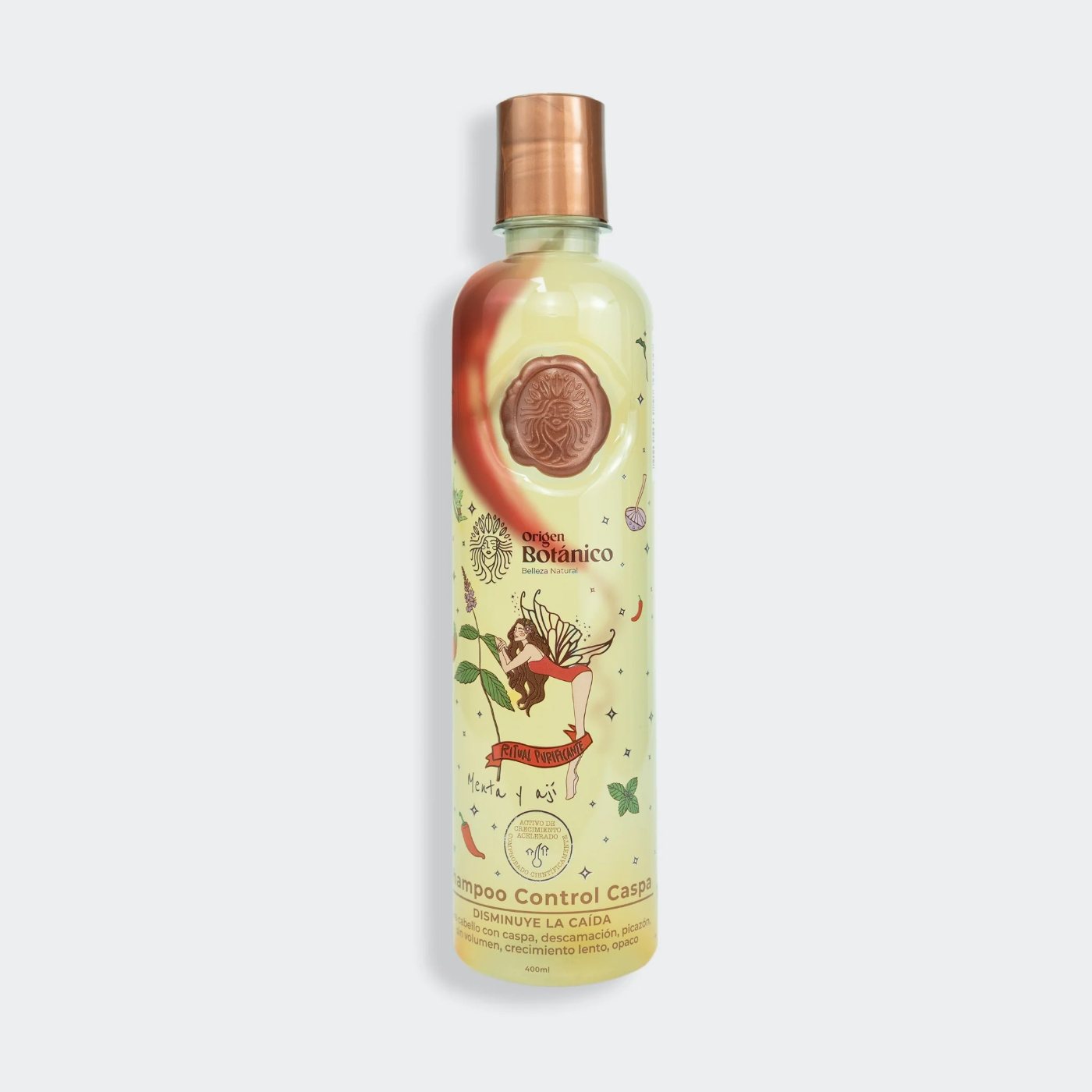 SHAMPOO CONTROL CASPA MENTA Y AJI RITUAL BOTANICO